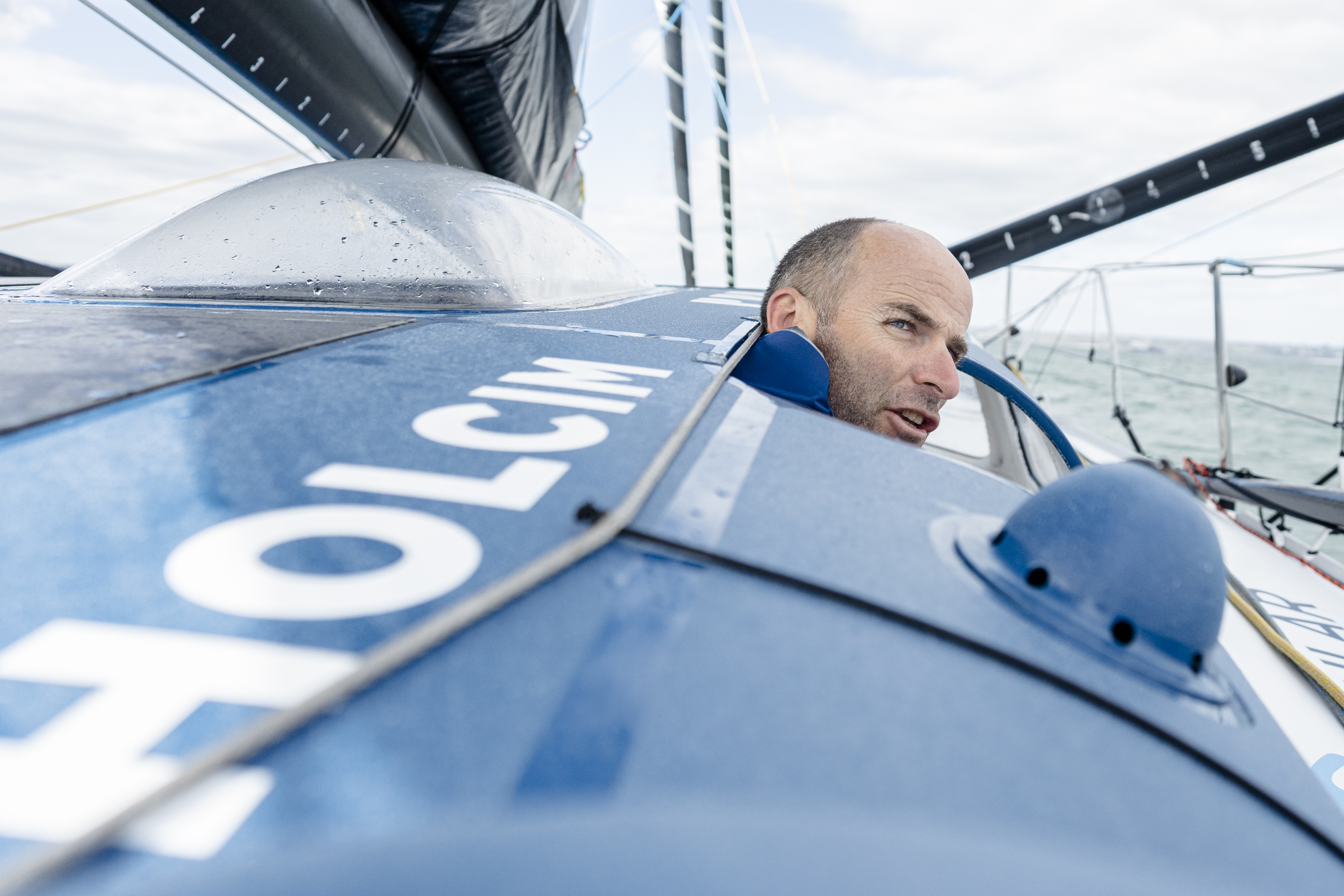 Deprived of his tools to compete at the highest level, Nicolas Lunven on Holcim-PRB is gathering the knowledge he came to seek on his IMOCA.